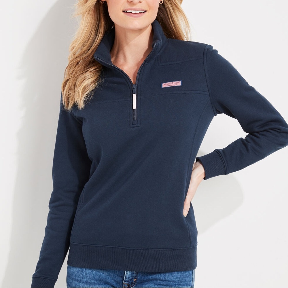 Vineyard Vines Navy Shep Shirt Quarterzip